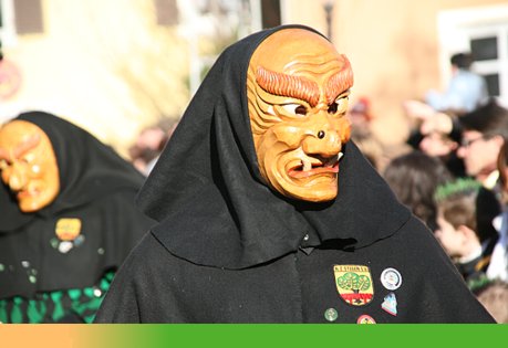 Maske der Waldgeister Stegen